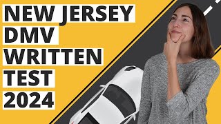 New Jersey DMV Written Test 2024 60 Questions with Explained Answers [upl. by Elyl]