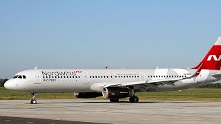 Airbus a321 авиакомпания Nordwind airlinesРуление и взлет июль 2024 год аэропорт Нижневартовск [upl. by Ardnossac361]