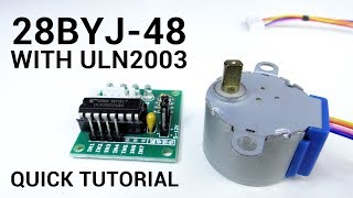 28BYJ48 stepper motor and ULN2003 Arduino Quick tutorial for beginners [upl. by Atelra495]