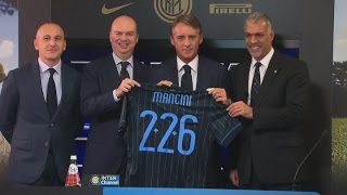 Mancini unveiled as new Inter Milan manager [upl. by Keefer]