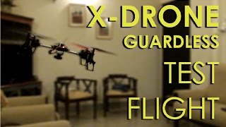 XDrone GShock Guardless Test Flight [upl. by Esorbma]