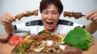 곱창 막창 볶음밥 먹방 ASMR MUKBANG  TripeampAbomasum [upl. by Viens]