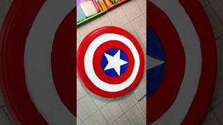 Quick drawing of Captain Americas shield after not working for a while⭐captainamerica painting [upl. by Ellersick]