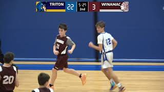 Winamac at Triton  8th Grade Boys Basketball A 🏀 1222021 [upl. by Albrecht]