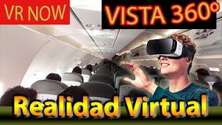 360 Interior de Avion Live Video Vr 4k [upl. by Darline]