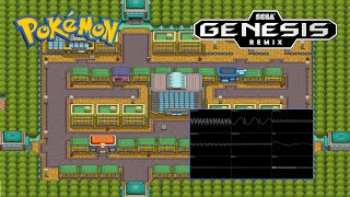 Pokémon Fire RedLeaf Green  PewterViridian City Sega Genesis remix Sonic 2 version Osc view [upl. by Anirt512]