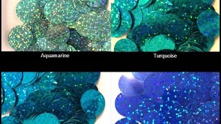 Cartwrights Sequins Hologram Colors [upl. by Aicnelav]