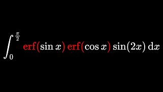 An insane integral involving the error function [upl. by Aesoh]