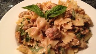 Bow Tie Pasta Farfalle with Sausage [upl. by Roxanne]