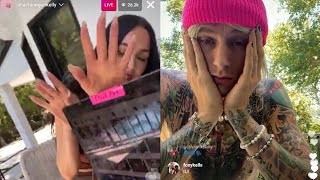 machine gun kelly and megan fox on instagram live [upl. by Florinda570]