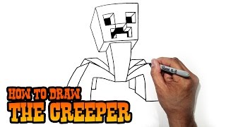 How to Draw Minecraft  Creeper [upl. by Annasoh]