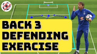 Back 3 defending drill [upl. by Atikim]