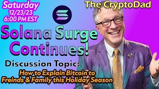 Solana Surge Continues Now flipping BNB  CryptoDads Live Analysis 🚨🔑 [upl. by Nashom]