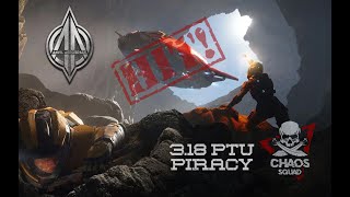 Star Citizen 318 ptu Piracy RSI Mantis Interdicts Anvil C8R Pisces Rescue for Illegal Toll [upl. by Ylram96]