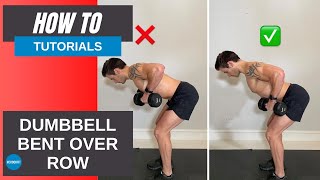 HOW TO Dumbbell bent over row  CrockFit [upl. by Kilmarx]