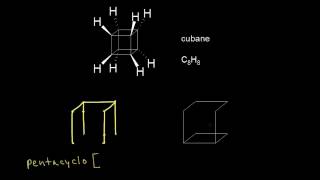 Naming cubane  Alkanes cycloalkanes and functional groups  Organic chemistry  Khan Academy [upl. by Yddet]