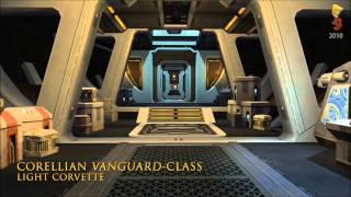 STAR WARS™ The Old Republic™  Ships  Corellian DefenderClass Light Corvette HD [upl. by Jobye]