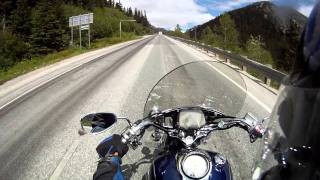 Motorcycle from Skagway to White Pass Summit [upl. by Kenti]