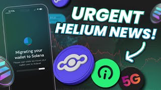 CRITICAL Helium Solana Crypto News [upl. by Arries]