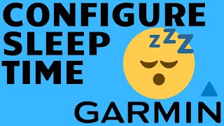 Set Sleep Time for your Garmin Watch  Garmin Do No Disturb Setup [upl. by Aibara]