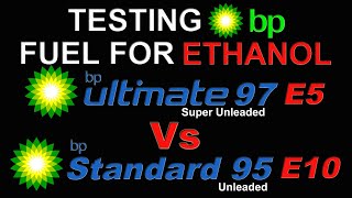 Why You SHOULD use BP E5 Petrol ⛽ Comparing BP Ultimate 97 E5 Vs BP Regular 95 E10 for Ethanol 722 [upl. by Wooster]