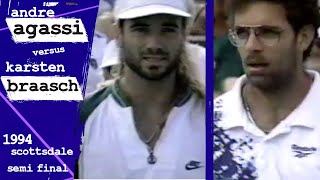 AGASSI V BRAASCH 1994 Scottsdale [upl. by Morna]