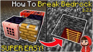 How To BREAK BEDROCK In Minecraft 121 [upl. by Marion]