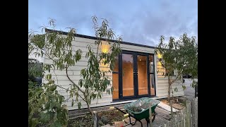 Cement Board Cladding Garden Room Built in Suffolk [upl. by Digirb]