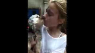 G Hannelius and my dog [upl. by Nodnelg437]