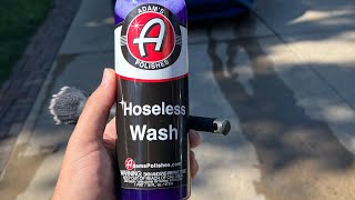 Adams Polishes Hoseless Wash no rinse needed Review inside [upl. by Arayk345]