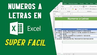 Numeros a Letras en Excel [upl. by Anailil]