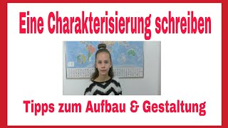 Deutsch  Charakterisierung schreiben  Tipps zum Aufbau amp Gestaltung  Schlau gefragt [upl. by Idihc273]