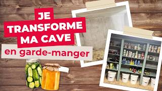 Jaménage ma cave en stock alimentaire  fabrication dune étagère [upl. by Annalla46]