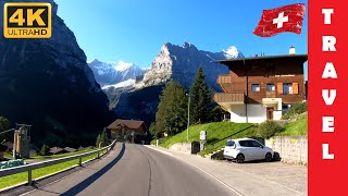 Driving in Switzerland 6 From Grindelwald to Lauterbrunnen  4K 60fps [upl. by Nerat437]