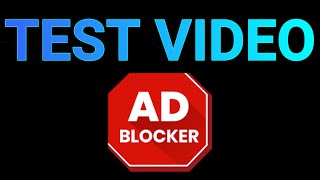 Ad Blocker Test Video [upl. by Akir514]