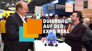 DUISBURG AUF DER EXPO REAL 2022  INTERVIEW MIT BERND WORTMEYER  GESCHÄFTSFÜHRER GEBAG [upl. by Leuqim]