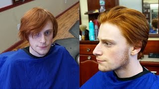 How To Cut Hair with Scissors and a Razor Medium Length [upl. by Solotsopa969]