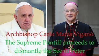 Abp Viganò Accuses Pope Francis of Destroying the Church [upl. by Schapira611]