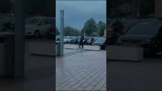 Armed police arrested two people outside Langley College in Slough this evening london [upl. by Haim]