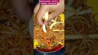 Restaurant style hakka noodles food hakkanoodles recipe fastfood shorts foodclips [upl. by Ecyoj633]