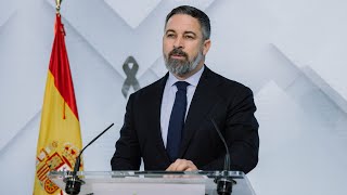 🔴 ÚLTIMAHORA Santiago Abascal anuncia QUERELLA contra Sánchez y otros miembros del Gobierno [upl. by Hertha]