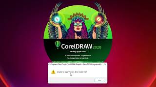 How to fix CorelDraw Error unable to load VGCore Error Code 127 [upl. by Shellans69]