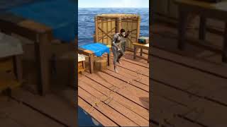 RAFT SURVIVAL RAFTraftsurvivalSURVIVALsurvivalgameraftingSHARKSHARKHOOKWOODENSHORTSshorts [upl. by Oeak482]