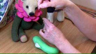 How to sew the ladder stitch for soft toys and teddy bear making with Lisa Pay [upl. by Acina]