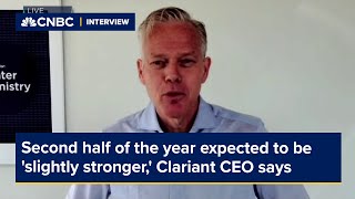 Second half of the year expected to be slightly stronger Clariant CEO says [upl. by Buchheim]