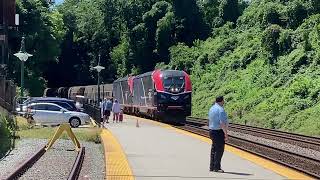 Amtrak 20 with a pair of Chargers in Lynchburg VA [upl. by Ivette]