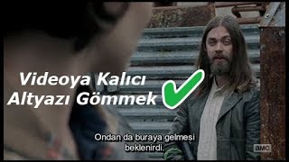 Videoya veya Filme Kalıcı Altyazı Gömme İşlemi [upl. by Navlys]