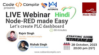 NodeRED made Easy Webinar in Hindi [upl. by Laikeze]