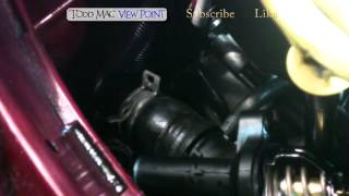 Thermostat replacement 2007 Ford Focus 2 0L engine Install remove replace tstat [upl. by Garnet]