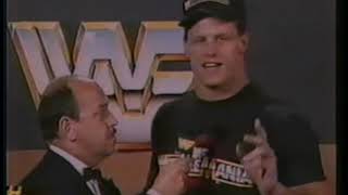 Bill Fralic Interview 2 WWF 1986 [upl. by Burkley452]